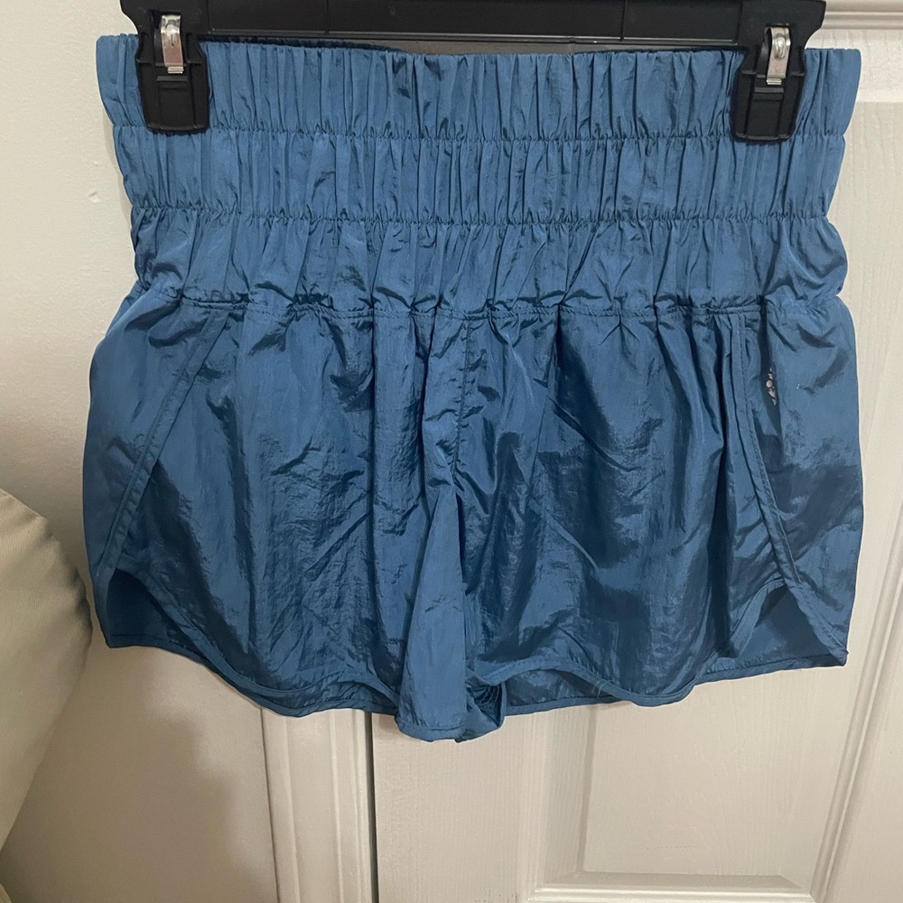 blue free people way home shorts